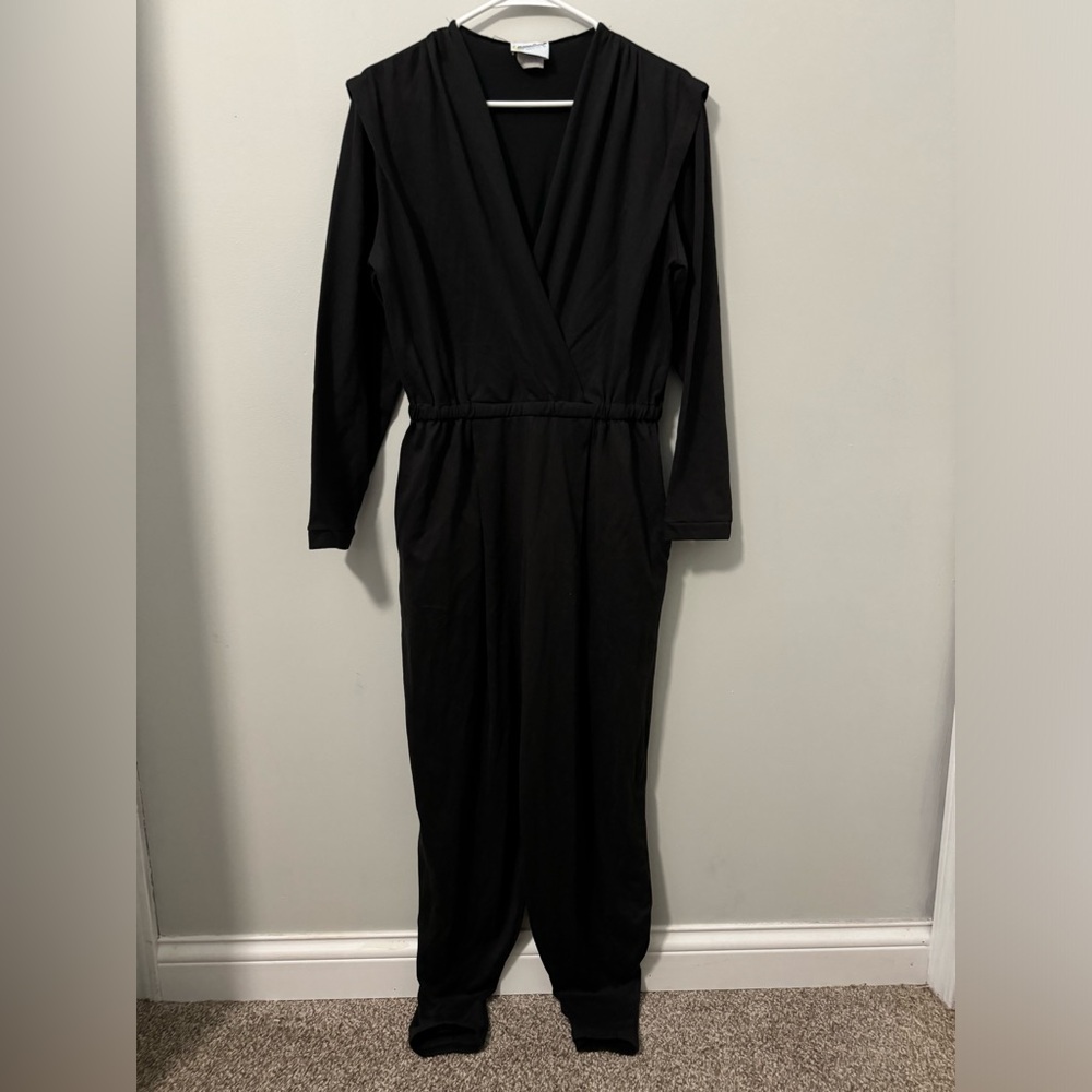 Vintage long sleeve straight leg jumpsuit